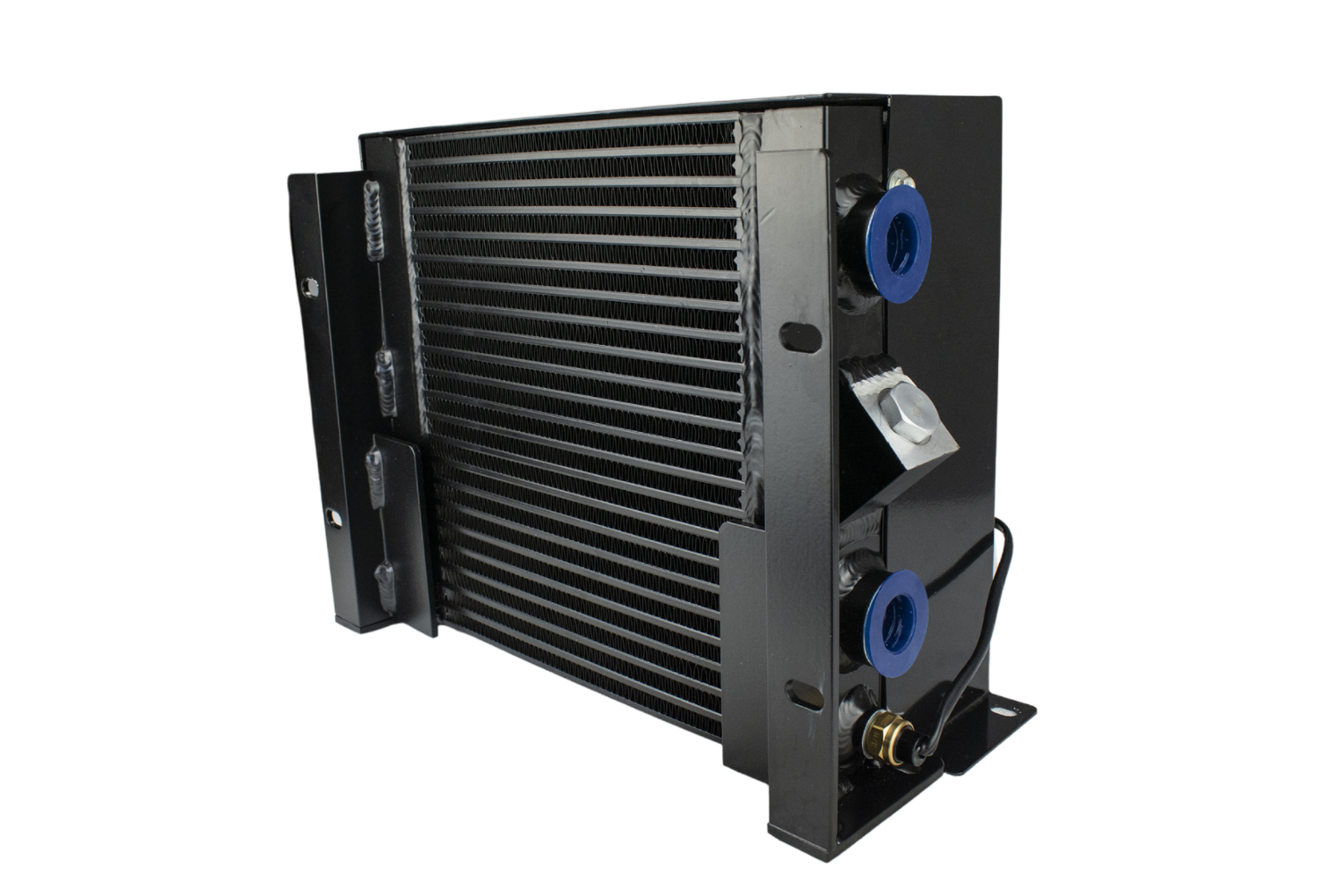 Chłodnica oleju hydraulicznego AH1417T-CA 150L/min 24V Chlodnica-oleju-hydraulicznego-150l-min-24V-termostat-i-wentylator-WYDAJNA-Numer-katalogowy-czesci-AH1417T-CA-150L-DC24