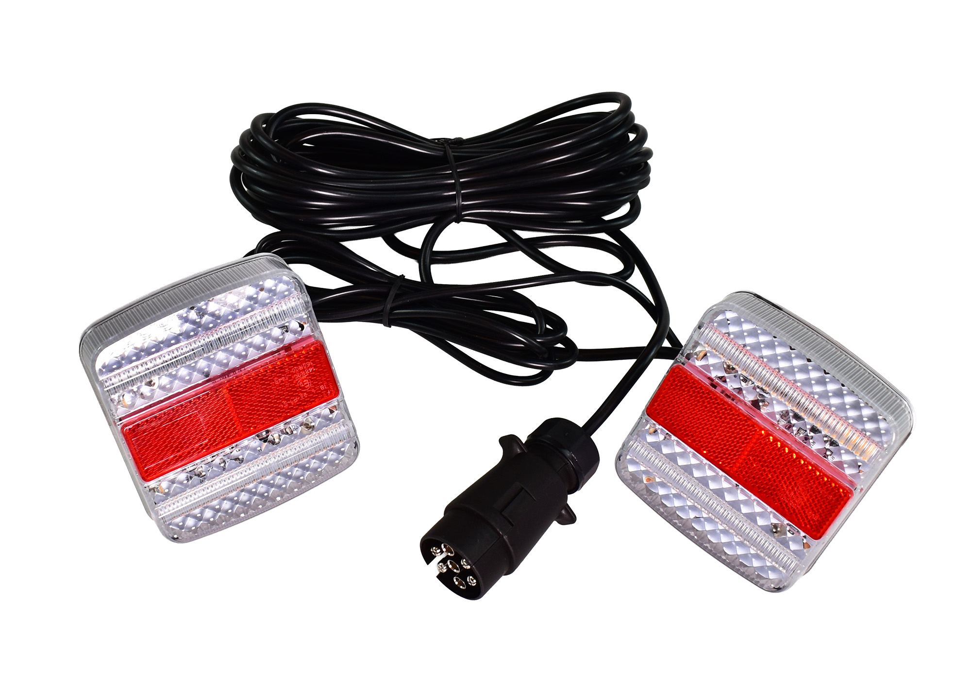 Zestaw lamp do przyczepki, przewód 7,5 m, 7 pinowa, LED tb30led_3