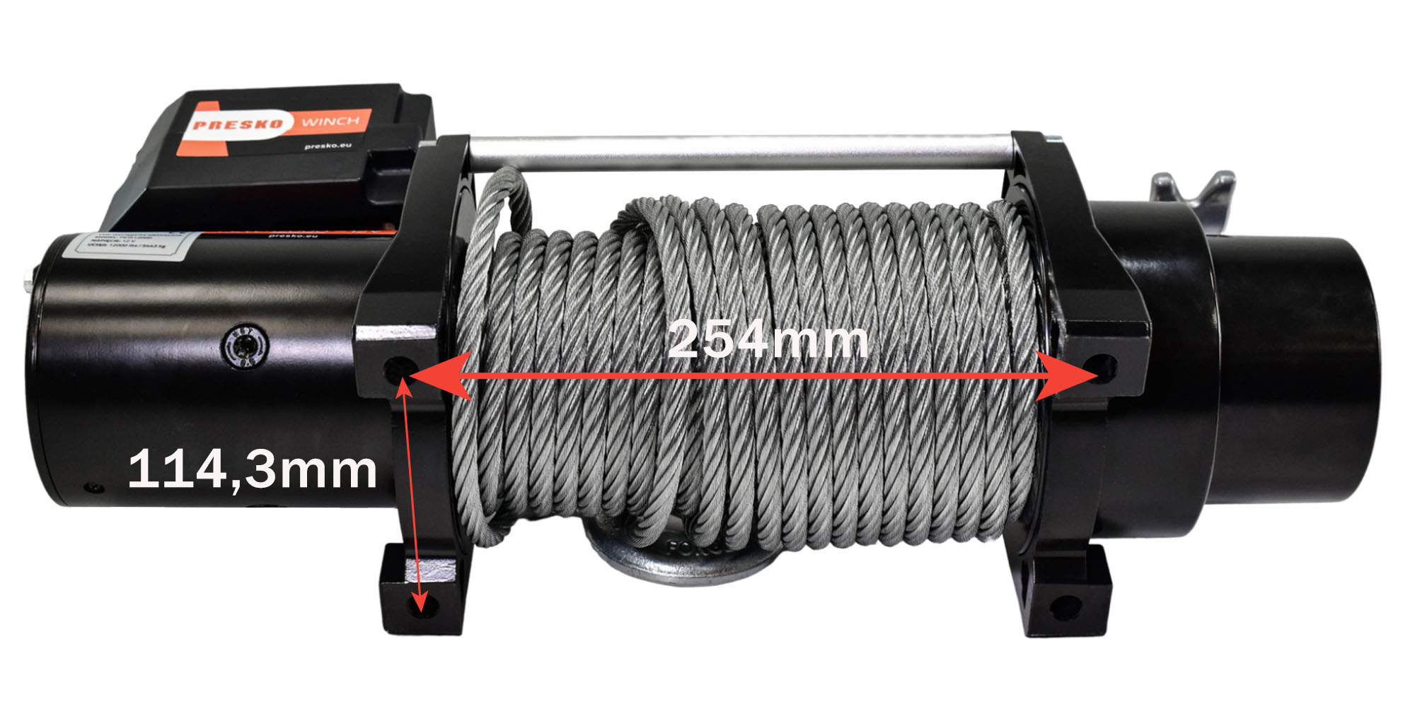 Cabrestante eléctrico Presko PEW12000 12V 5,5T