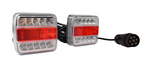 Zestaw lamp do przyczepki, przewód 7,5 m, 7 pinowa, LED