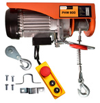 Elektrische Winde 800kg Drahtseil 18m 230V