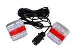 Zestaw lamp do przyczepki, LED, kierunkowskaz dynamiczny 12/24V