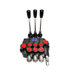 PRESKO Hydraulic Directional Control Valve, 2-way, 40 l, joystick, nipples