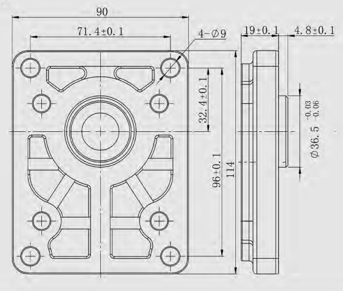 PRESKO Gear Pump, displacement 16 cm3/rev., group 2. 