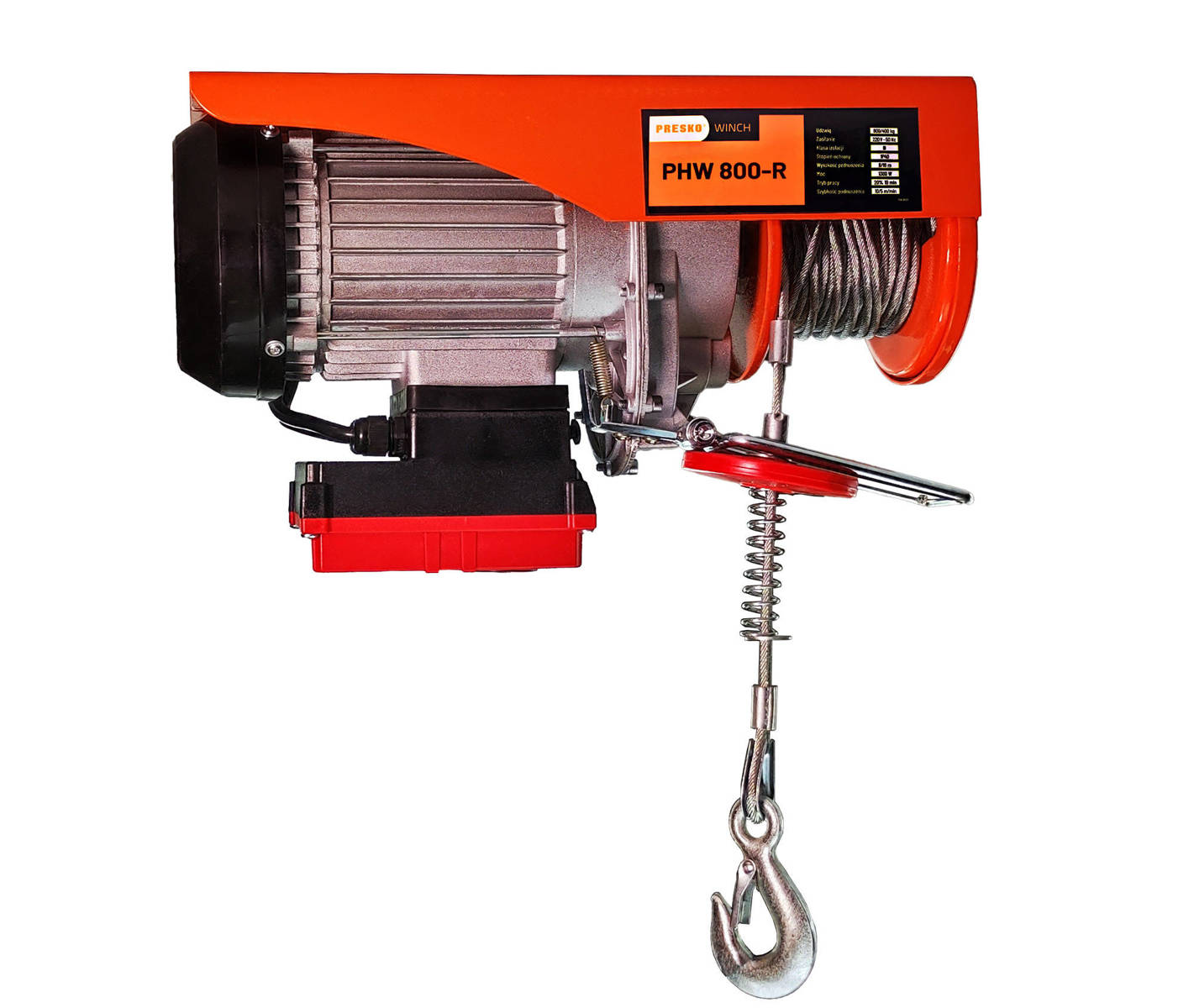 Winch 800kg 230V wireless control