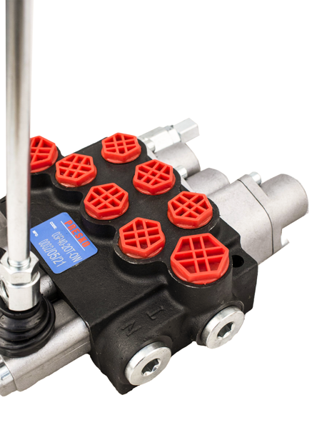 Hydraulic Directional Valve PRESKO 3-section 40l with one floating section- set with nipples