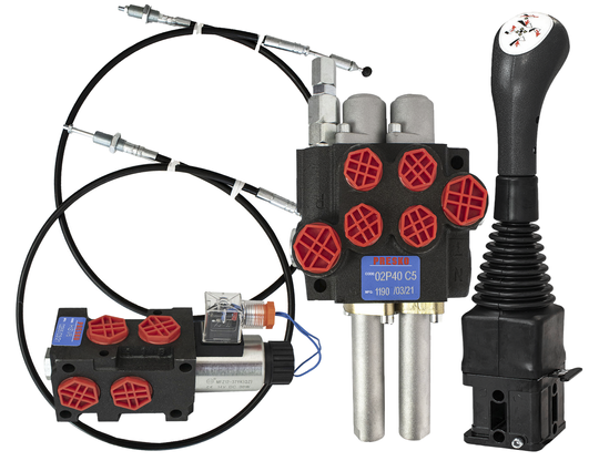 Frontlader Hydraulik-steuerventil2 SEQUENCE KIT FOR , , JOYSTICK, LINKS, Magnetventil