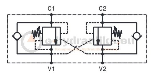 CBF-Ventil OVCDEL1202 230 BAR-BACK 1/2"