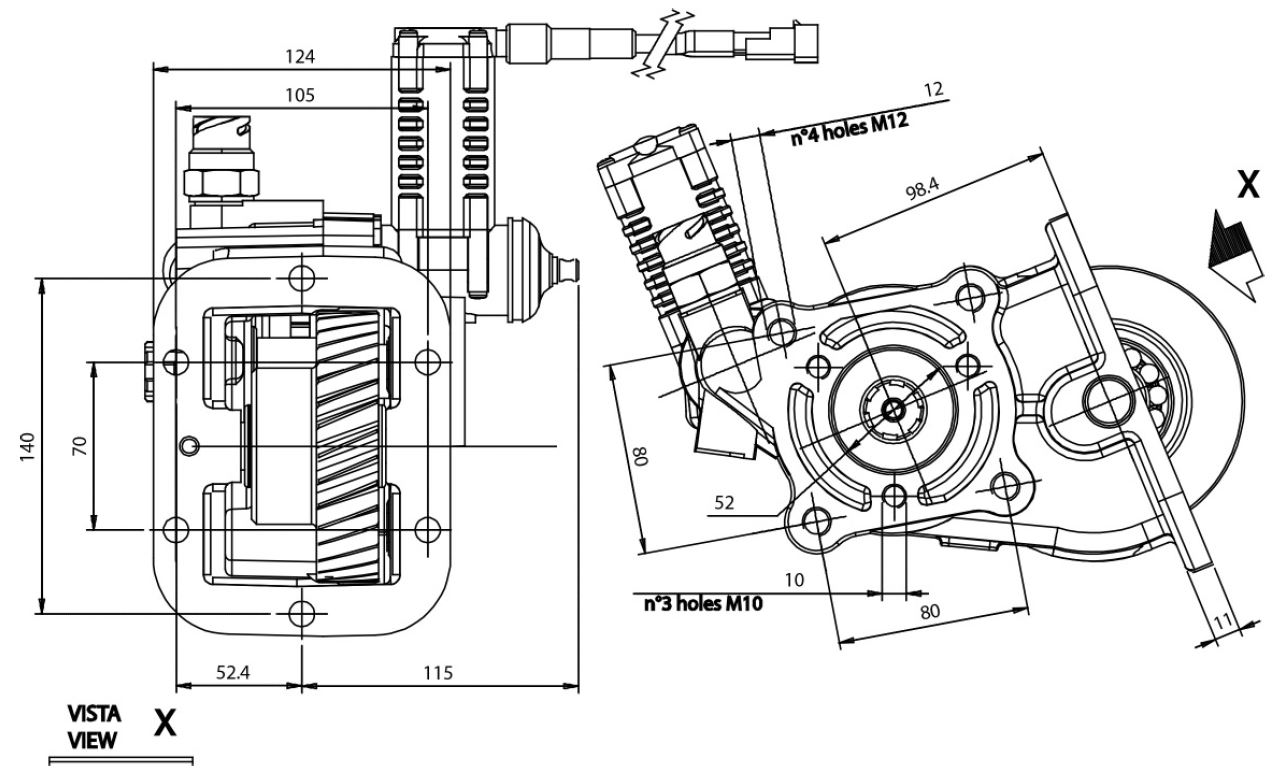 Nebenantrieb PTO P23Z4E93201 IVECO