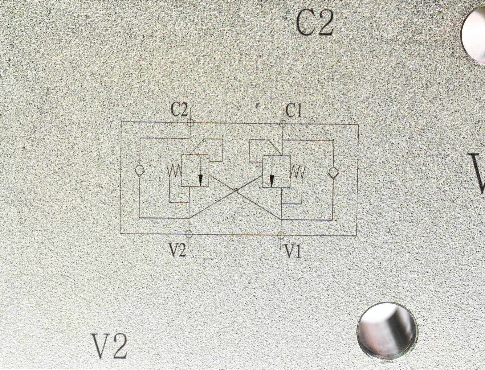 Zawór hydrauliczny bliźniaczy overcenter  1/2"