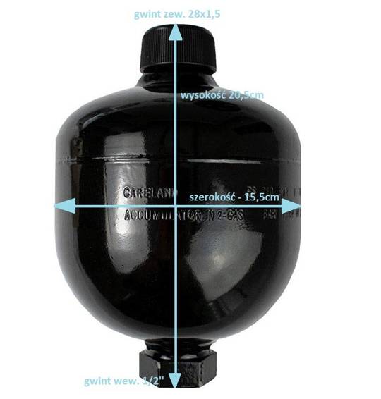 Hydroakkumulator 1.4l 1/2 