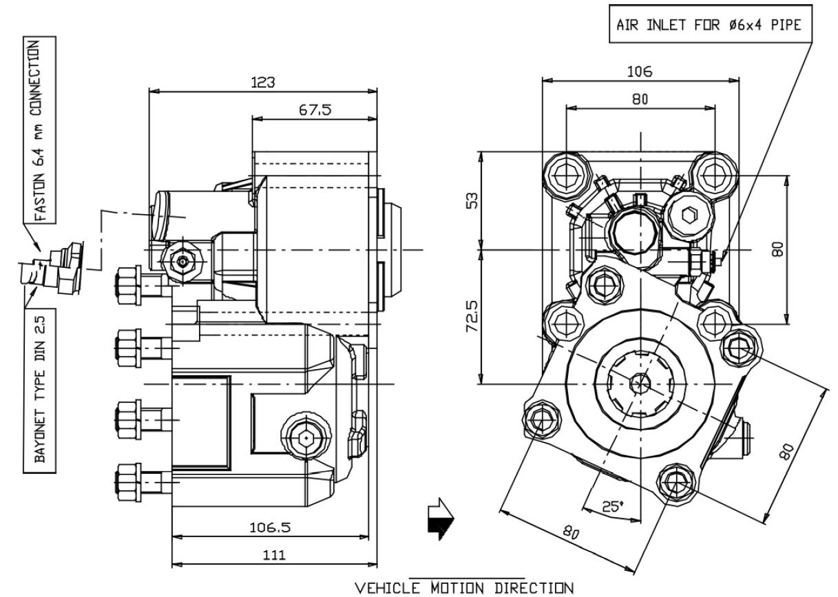 Nebenantrieb PTO P86Z2P10294 Eaton-Fuller, Nissan, Scania, Volvo, ZF. 