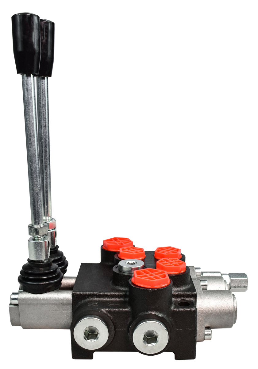 PRESKO Hydraulic Directional Control Valve, 2-way, 40 l, with one regular section and one plunger section