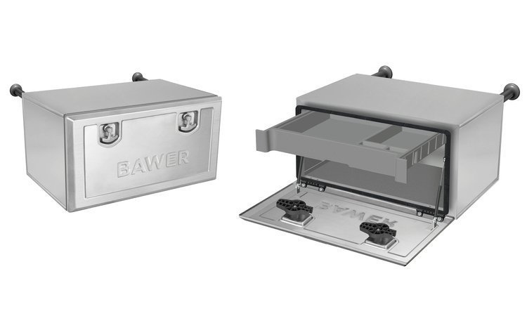 Premium stainless steel toolbox Bawer E6 253 max load 99kg