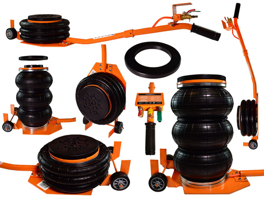 Podnośnik pneumatyczny poduszkowy poduszka bałwanek 3,5T + guma w zestawie