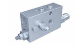 Single check valve for earthmoving machinery