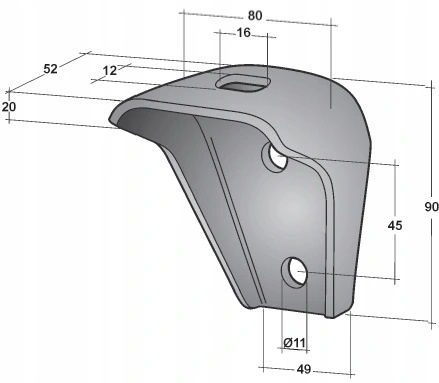 BRACKET FOR BUILDING CONSOLE FRAME MOUNTING BRACKET
