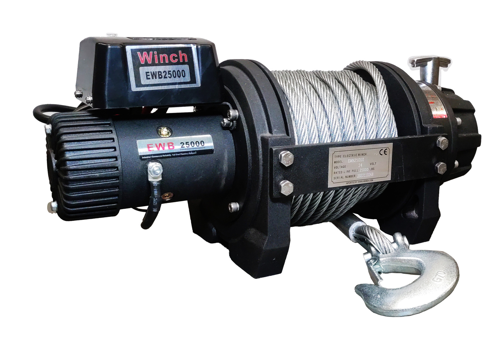 Electric winch 25000 lbs 11.3 TON 24 V