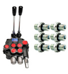 PRESKO Directional Control Valve, 2-way, 80l, hose nipples