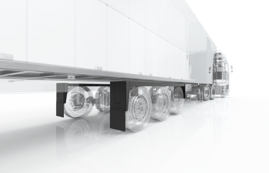 Straight fender for trailers, DK1240 series