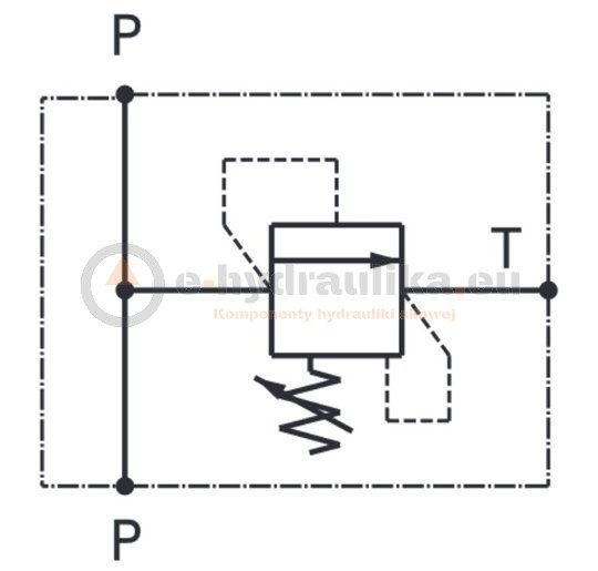 Relief valve, CBF, VLP80-L-34-03-A, 3/4"