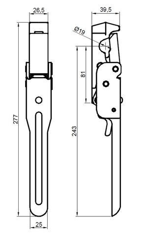Straight vertical lock