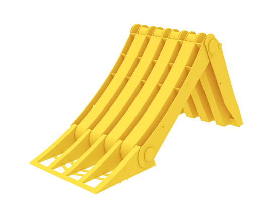 ORIGAMY E53 yellow folding wheel chock with sheet metal 