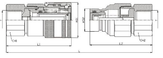 Schnellkupplung trockenschnittverbinder 1/2 Innengewinde Trockenschnittmuffe 1/2 Innengewinde