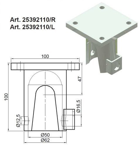Tipping ball end set ⌀ 50