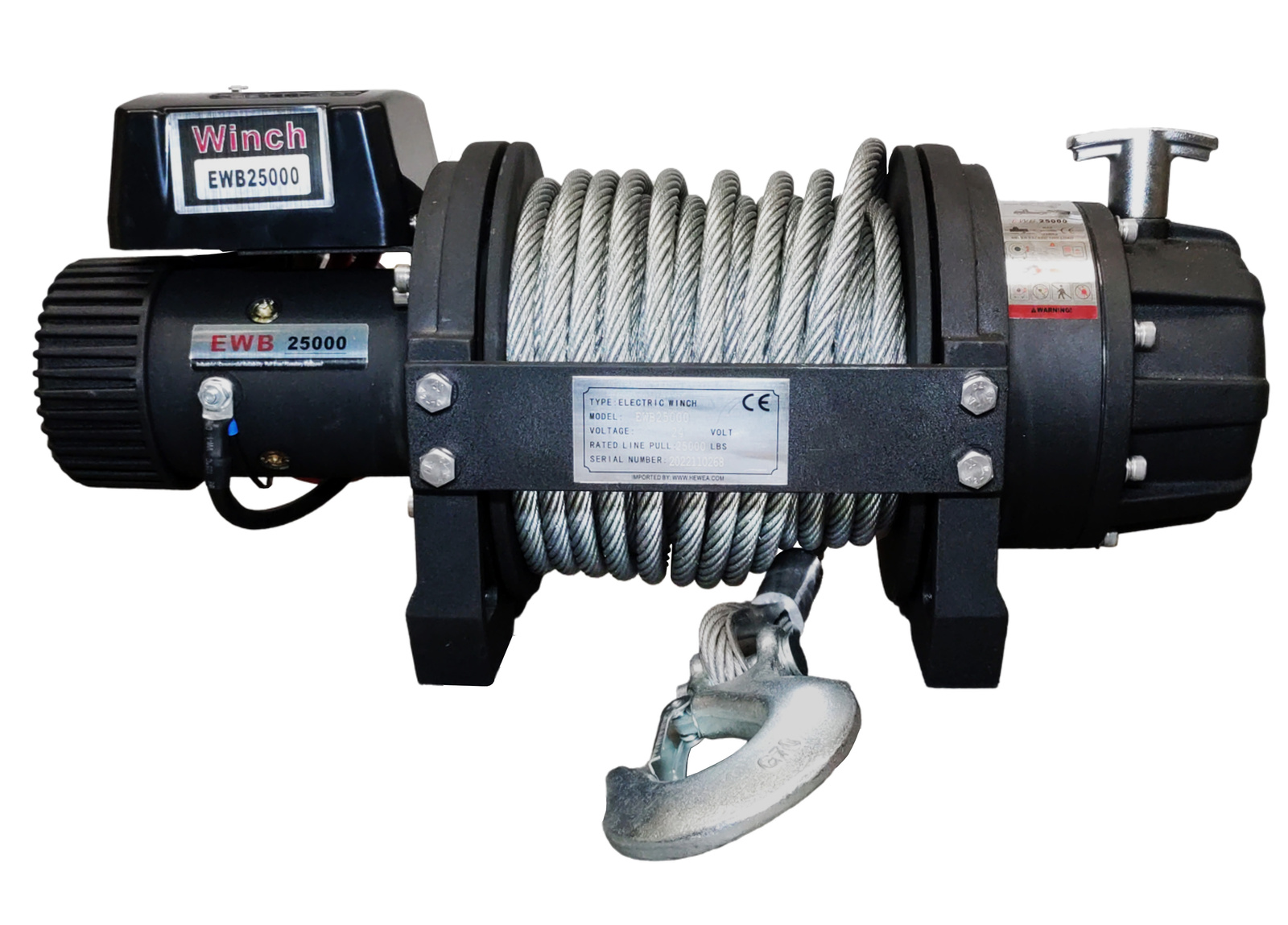 Electric winch 25000 lbs 11.3 TON 24 V