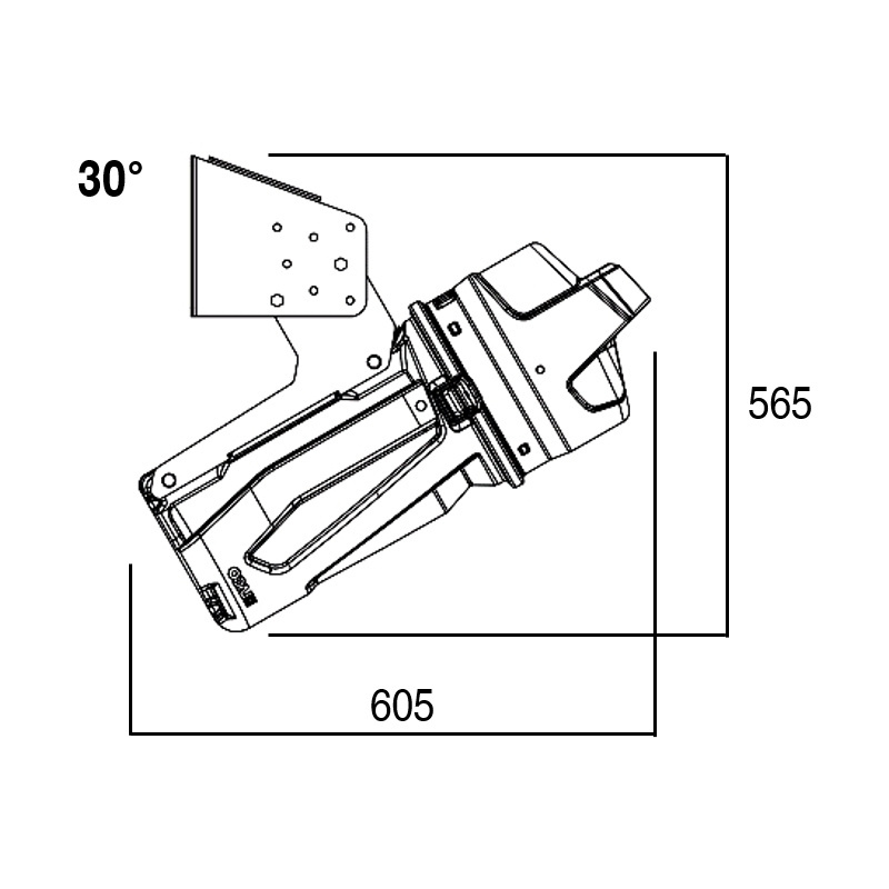 LAGO fire extinguisher box + mounting bracket