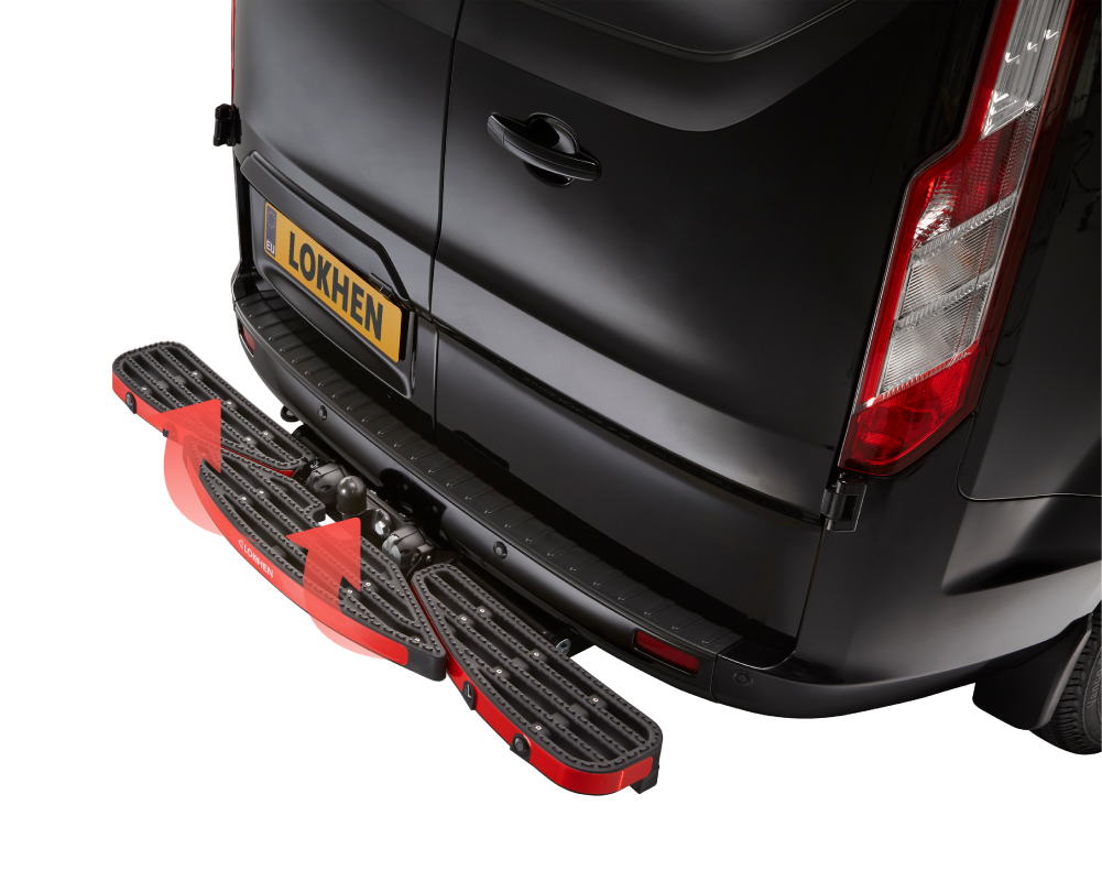 Footstool for VAN PEDDY van with towbar mounting option 3-piece black