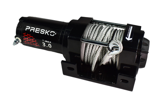 Wyciągarka PRESKO T-REX3.0 12V 1360kg QUAD PŁUG ATV UTV LINA STALOWA