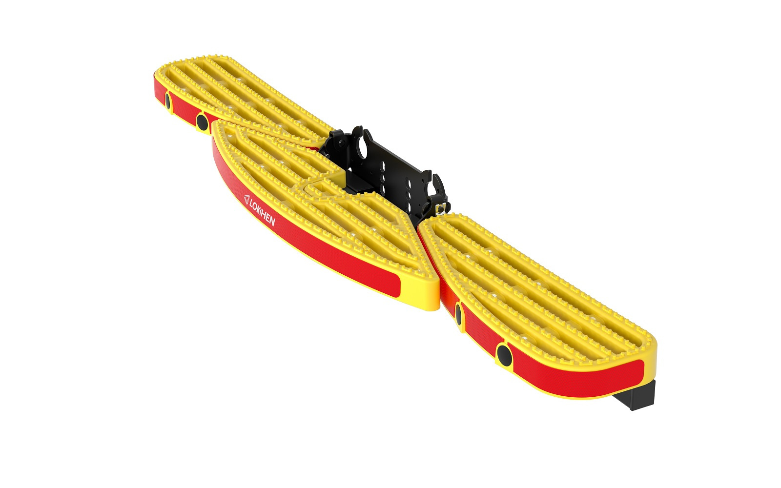 Footstool for VAN PEDDY van with towbar mounting option 3-part yellow