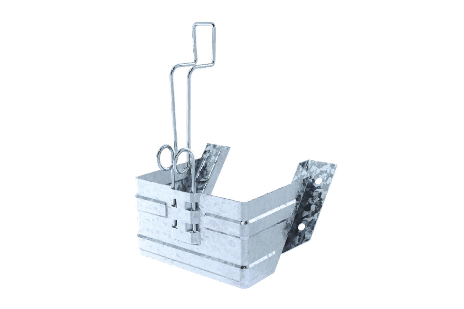 E36 galvanized steel wedge holder so called wedge pocket (600200100)