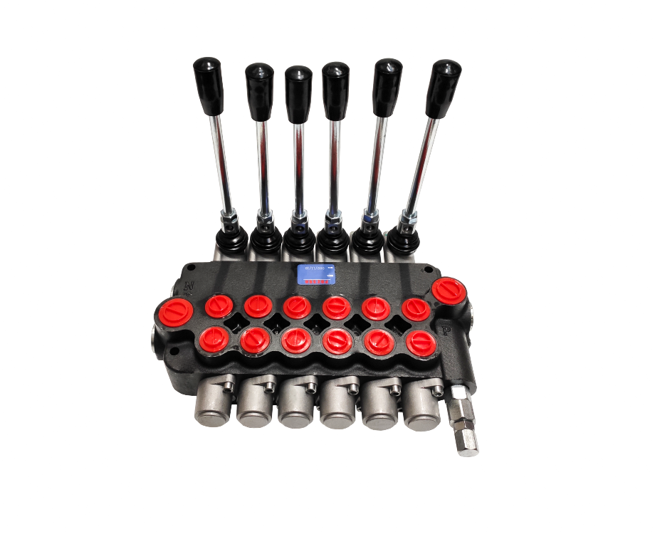 Hydraulik-steuerventil PRESKO 6-teilig 80L - inkl. Anschlüsse