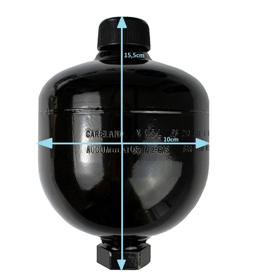 PRESKO Double Hydraulic Accumulator 0,5 l, perfect for TUR loader