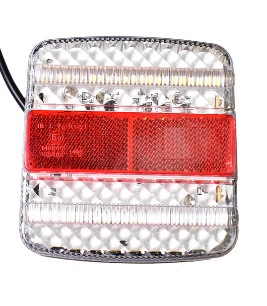 Zestaw lamp do przyczepki, LED, kierunkowskaz dynamiczny 12/24V