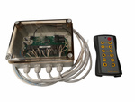 Radio controller 12 channels in a hermetic housing with remote control MULTI CHANNEL