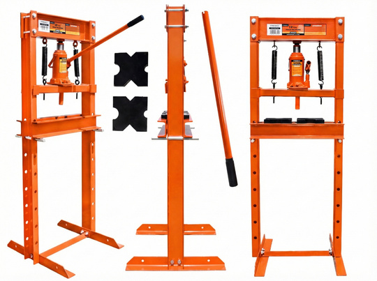 Prasa hydrauliczna warsztatowa 12 T ton + zestaw pryzm Oryginalna PRESKO