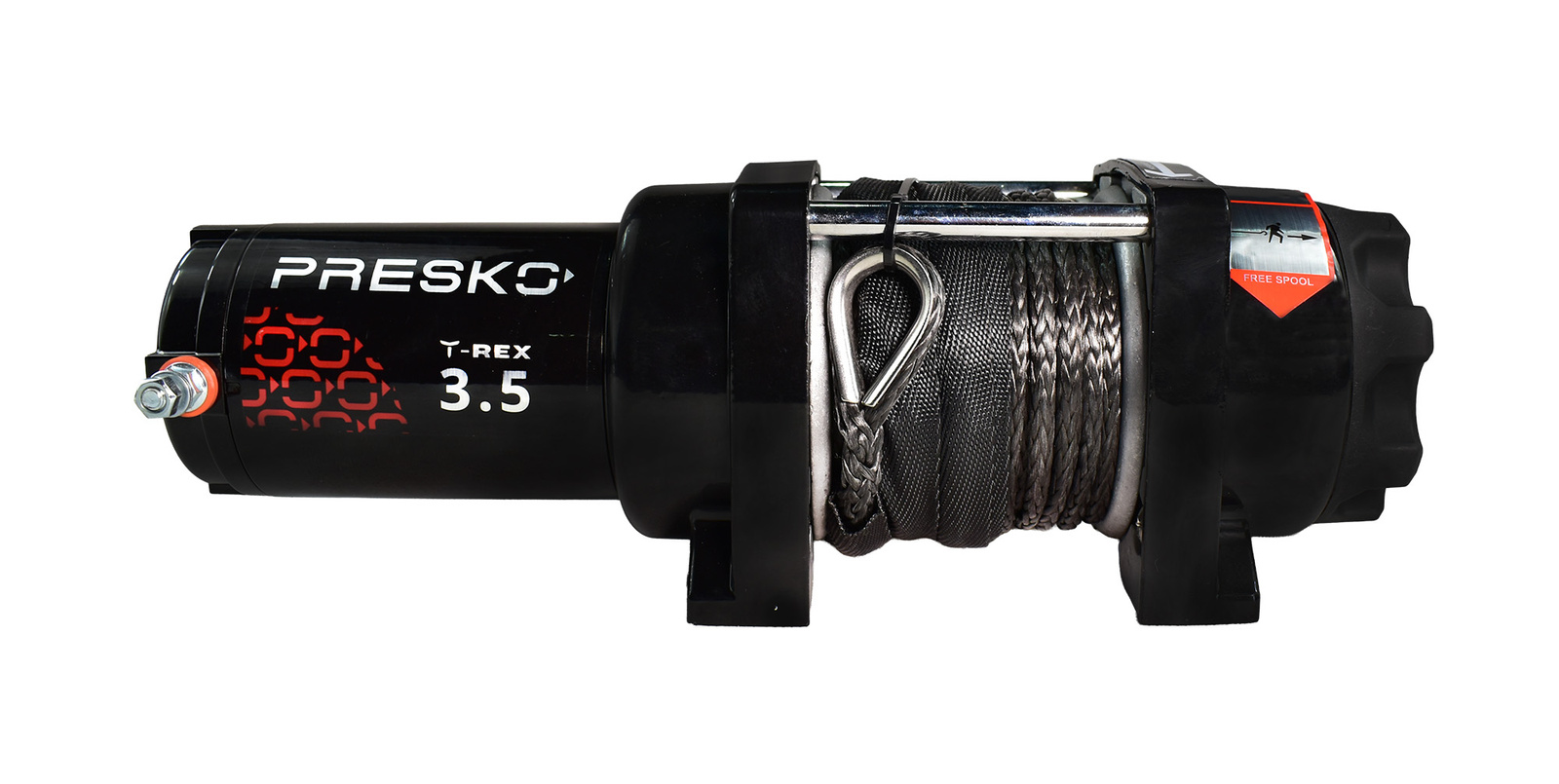 Wyciągarka elektryczna PRESKO T-REX 12V 1,5T QUAD PŁUG ATV UTV SYNTETYK