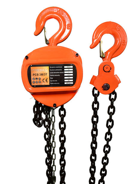 Wyciągarka łańcuchowa 3M udźwig 3T CHAIN BLOCK Wciągnik ręczny