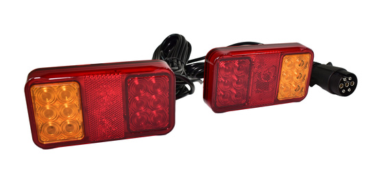 LED-Anhängerbeleuchtungssatz, 7,5 m Kabel, 7-polig