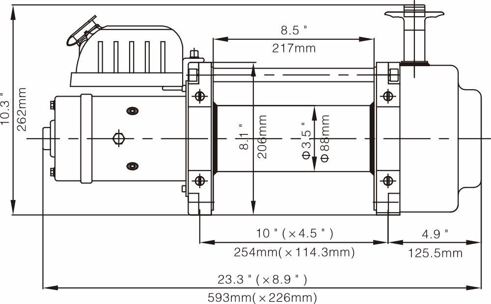 Runva elektrische Winde EWN15000 (EWN 15.0N) - 6,8t - 12V