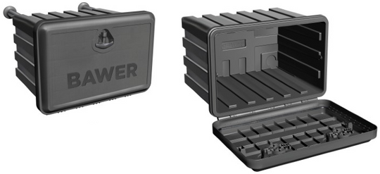 Skrzynka narzędziowa polipropylenowa Premium Bawer E0 202 07 + uchwyt montażowy max obciążenie 45kg