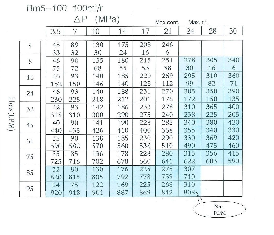 Silnik hydrauliczny Presko BM5AB100BBB, ALSG3, SMS, OMZS, OMSS, BMS, OMS