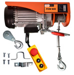 Electric winch 600kg wire rope 18m 230V