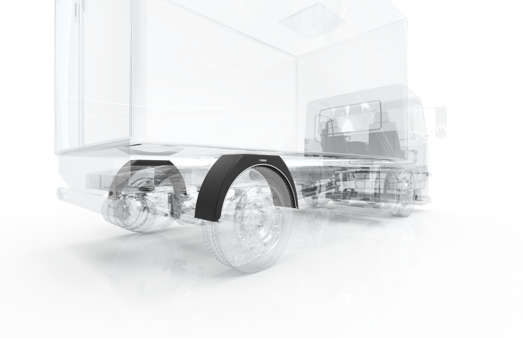 Fenders with flat top, DK31 series