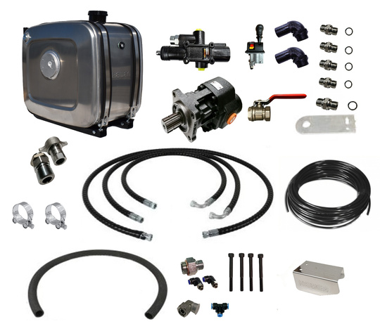 Układ Hydrauliczny do Wywrotu Zbiornik 160l Alu do ciągnika siodłowego