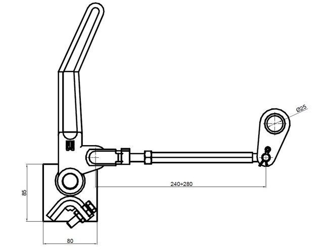 Right side opening lever